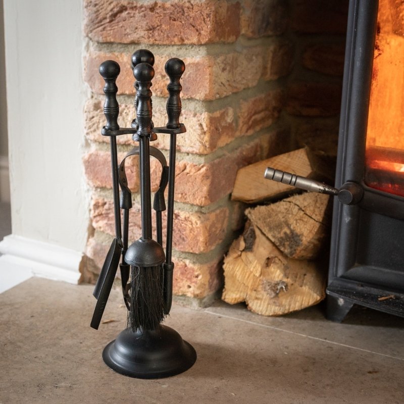 Black Duchess Top Companion Set - Fireplace Accessories - British D'sire