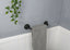 Black wrought iron towel rail Bathroom towel holder - Churchill - towel rail - British D'sire