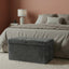 Teddy Rectangle Storage Box with Lid Elegant Organizer for Any Room - Black