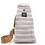 Body Cross Bag Natural Cotton - Grey & White - Natural Cotton Cross-Body Bags - British D'sire