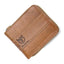 BULL CAPTAIN 025 Leather First - Layer Cowhide Wallet Multi - Function Card Tap Wallet(Yellow Brown) - British D'sire