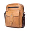BULL CAPTAIN 053 Men Messenger Bag Cowhide Large Capacity Briefcase, Specification:Large (Yellow Brown) - British D'sire
