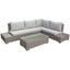 Capri Collection Outdoor Large Corner And Coffee Table Set - Outdoor Furniture - British D'sire