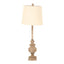 Chiaro Candlestick Table Lamp With Linen Shade - Lamps - British D'sire