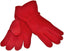 Childs Fleece Gloves, Red, Age 5/7 - British D'sire