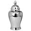 Chrome Large Ginger Jar Decorative Home Accessory - Jar & Jugs - British D'sire