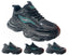 Chunky Sole Mesh Sports Lace Up Trainers - Trainers - British D'sire