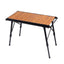 CLS Outdoor Aluminum Egg Roll Table Camping Folding Table, Style: 8744 Wood Grain - British D'sire