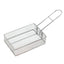 COOL CAMP Camping Stainless Steel Foldable Strainer Frying Basket for Outdoor Cooking, 175 x 120 x 50mm - British D'sire