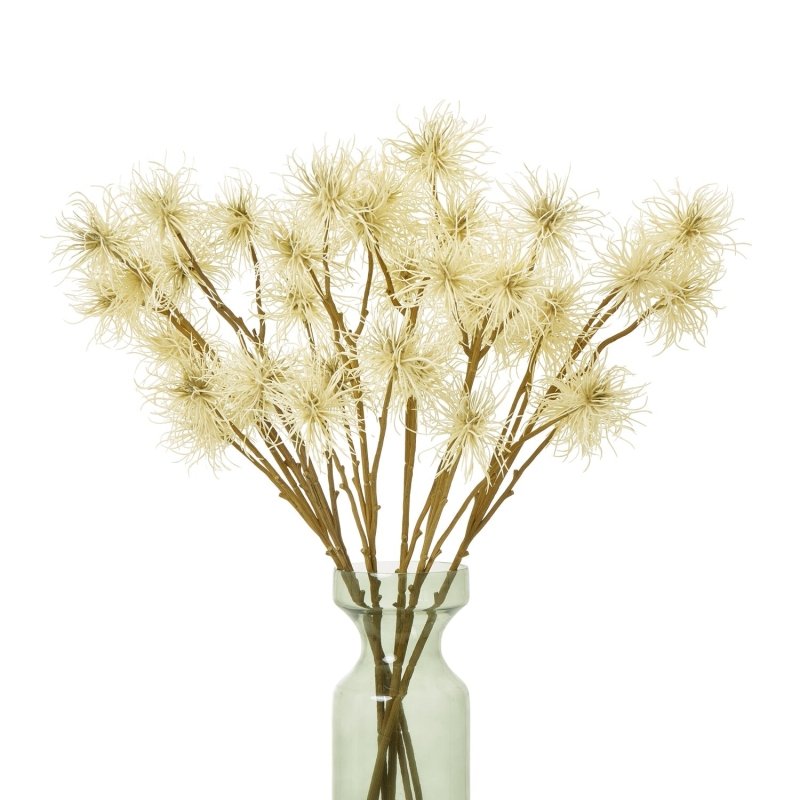 Cream Xanthium Spray Artificial Flower Stem - Artificial Plants & Trees - British D'sire