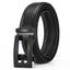 Dandali Men Leather Automatic Buckle Belt, Length: 115cm(Black) - British D'sire