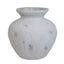 Darcy Antique White Vase - Antique White Ceramic Decorative Vase - Vases - British D'sire