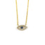 Del Corso Evil Eye Necklace – Sterling Silver Yellow Gold Plated with Zircon – Lightweight– Perfect for Women – Hypoallergenic & Durable – Stylish Protective Jewelry with Spiritual and Cultural Significance for Everyday and Special Occasions - Necklaces & Pendants - British D'sire