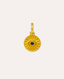 Del Corso Ottoman Hands Lapis Sunray Evil Eye Charm – 18ct Gold - Plated Recycled Brass, Handcrafted Jewelry for Women, Protective Symbol with Rich Blue Lapis Stone - Earrings - British D'sire