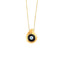 Del Corso Sterling Silver Gold Plated Tear Drop – Evil Eye Necklace – Lightweight– Perfect for Women – Hypoallergenic & Durable – Elegant Protective Jewelry with a Unique Design for Everyday Wear and Special Occasions - Necklaces & Pendants - British D'sire