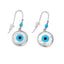 Del Corso Sterling Silver Hook Earrings with Mother of Pearl Evil Eye – Lightweight 20mm Dangle Earrings for Women – Protective Handmade Jewelry with Hypoallergenic 925 Silver for Everyday Spiritual Stylengs with Mother of Pearl Evil Eye - Earrings - British D'sire