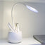 Deli 4326 Three - gear Adjustable Ring USB Charging Desk Lamp with Pen Holder - British D'sire