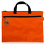 Deli 5840 Portable Canvas Zipper File Bag Double Simple Storage Bag(Orange) - British D'sire