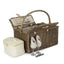 Deluxe Retro Double Lidded Wicker Fitted Picnic Basket - Fitted Picnic Baskets - British D'sire