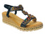 Diamante Slip On Wedge Sandals - Sandals - British D'sire