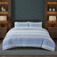 Duvet Cover And Pillowcase Set Black Stripe Monochrome Design Polycotton Bed Linen - Super King - British D'sire