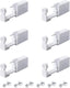 Ear Piercing Gun (6 Pieces), Painless Safety Ear Piercing Kit with Studs, Aseptic Earrings Disposable Gun, Ideal for Girls, Women and Men, White - Earnings - British D'sire