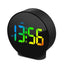 EDUP EH - 8816 Simple Digital Electronic Clock Night Light Battery Plug - in Dual Power Mode Alarm Clock(Black Case Colorful Letter) - British D'sire