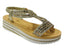 Elastic Ankle Strap Diamante Wedge Sandals - Sandals - British D'sire