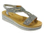 Elastic Ankle Strap Diamante Wedge Sandals - Sandals - British D'sire