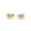 Exquisite Tiny Eye Stud Earrings by Del Corso - Crafted in 925 Sterling Silver and Gold Plated, lightweight design for everyday wear, ideal for women seeking elegance, hypoallergenic materials, offering durability and timeless style. - Earrings - British D'sire