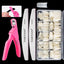 FABIYAN Nail Brush Nail Piece Set Nail Art Polishing Supplies Set, Specification: Natural Small Set - British D'sire