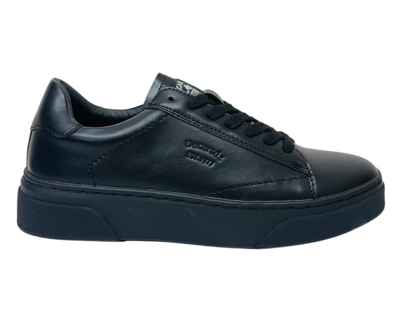 Faux Leather Casual Lace Up Trainers - Trainers - British D'sire