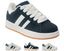 Faux Leather Sports Lace Up Trainers - Trainers - British D'sire