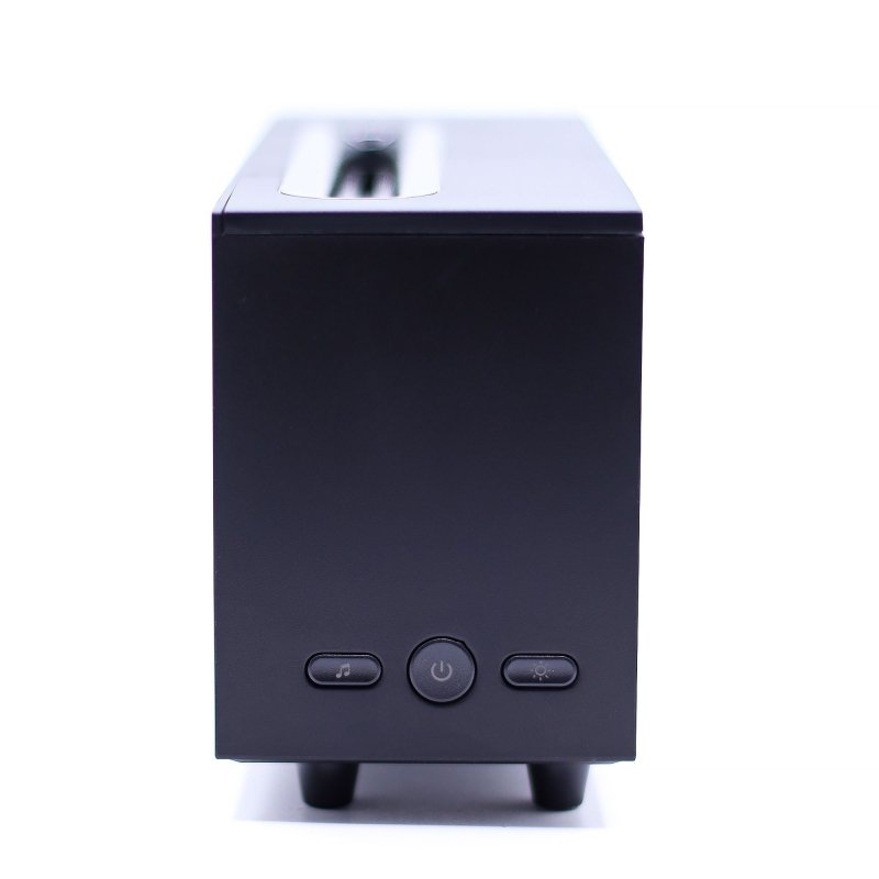 Flame Effect Aroma Diffuser with Birdsound - Black USB - Colour Change - Cool Designs Oil Burners - British D'sire