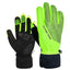 FLYING TERN 315 Thicken Cycling Windproof Warm Touch Screen Gloves, Size: L(Fluorescent Green) - British D'sire