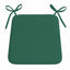 Foam Seat Pad with Ties Comfortable Chair Cushion for Dining, Kitchen Garden Seating - Green - British D'sire