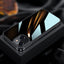 For iPhone 13 mini SULADA Metal Frame + Nano Glass + TPU Phone Case (Black) - British D'sire
