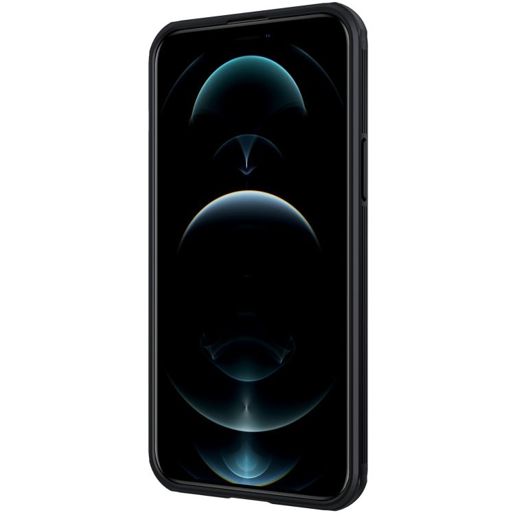 For iPhone 13 Pro NILLKIN Black Mirror Pro Series Camshield Full Coverage Dust-proof Scratch Resistant Phone Case (Black) - British D'sire