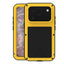 For iPhone 17 Pro LOVE MEI Metal Shockproof Life Waterproof Dustproof Phone Case(Yellow) - British D'sire