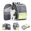 FUNADD Fold Breathable Pet Backpack Outdoor Shoulders Cat Bag(Yellow) - British D'sire