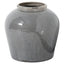 Garda Grey Glazed Juniper Vase - White Ceramic Decorative Vase - Vases - British D'sire