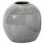 Garda Grey Glazed Tiber Vase - White Ceramic Decorative Vase - Vases - British D'sire
