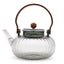 Glass Infuser Teapot - Charcoal Ribbed Pearl - 950ml - Herbal Teapot Set - British D'sire