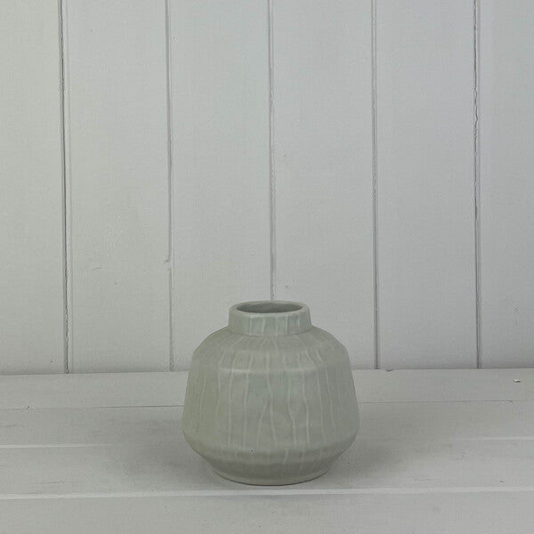 Glazed Pistachio Vase (9.5cm) - Ceramic Vase - British D'sire