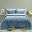 Glow in the Dark Teddy Dinosaur Design Bedding Cute Kids Duvet Set - Double - British D'sire
