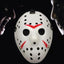 Halloween Party Cool Thicken Jason Mask (Red + White) - British D'sire