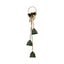 Hanging Trio of Green Christmas Bells on Decorative Hoop - Christmas Decor - British D'sire