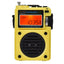 HanRongda HRD - 701 Portable Full Band Radio Subwoofer Bluetooth TF Card Digital Display Radio(Yellow) - British D'sire