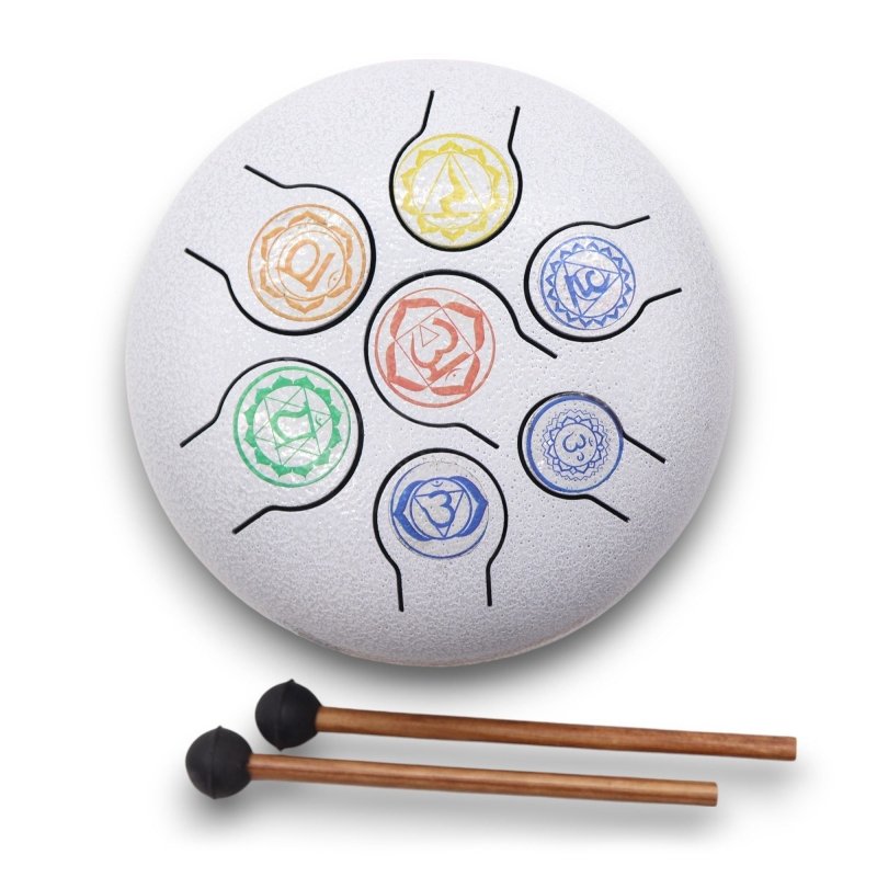 Hapi Drum 7 Chakra - 18cm - Steel Tongue Happy Drums - British D'sire