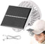 Hat Clip On Fan, Portable Solar Clip Fan, Miniature Solar Operated Camping Accessories Handheld Cooling Device For Outdoor Travel Women & Men - Portable Solar Clip Fan - British D'sire